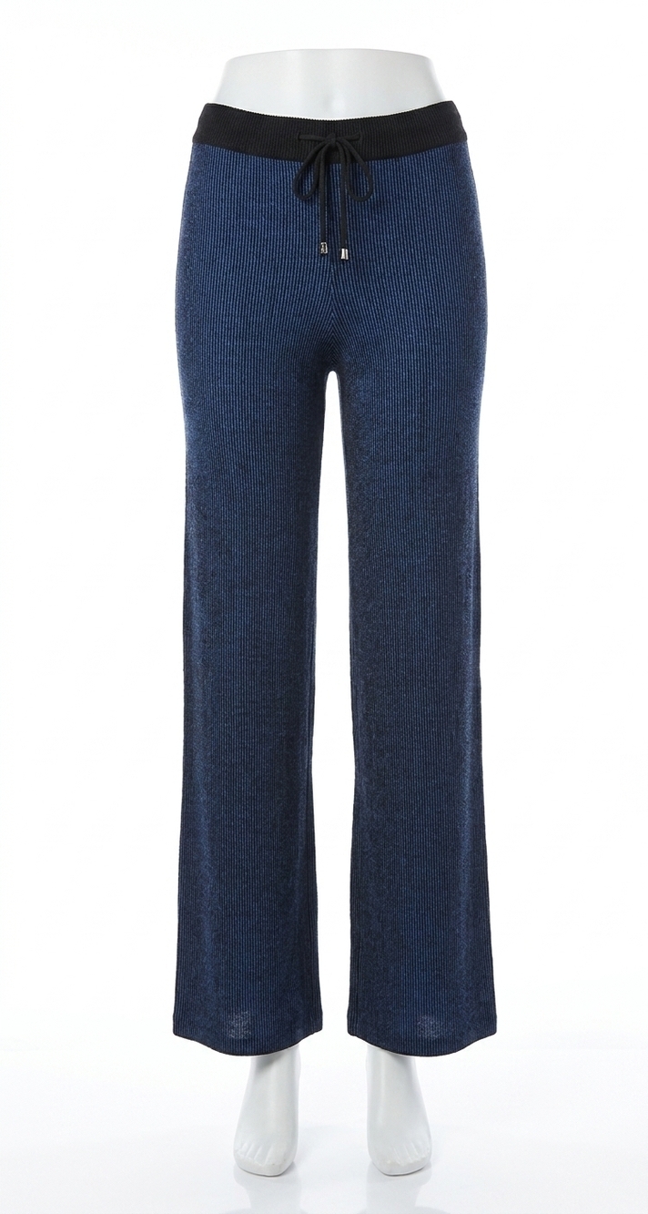 NEW ANGEL APPAREL two toned ribbed pant in cadet